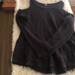Open shoulder sweater